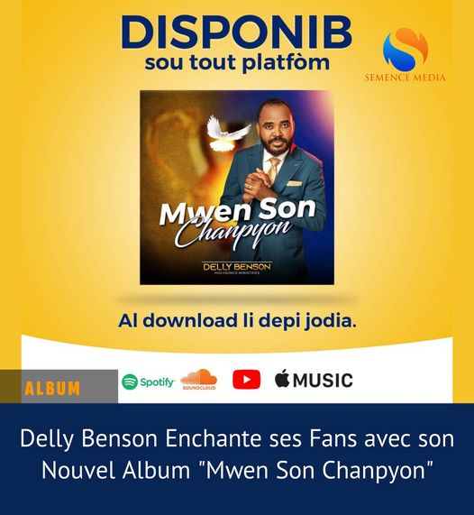 Delly Benson deleita a sus fans con su nuevo álbum “Mwen S’on Chanpyon”…
