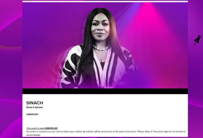 Sinach Concert to Sugar Land Canceled: Qué saber