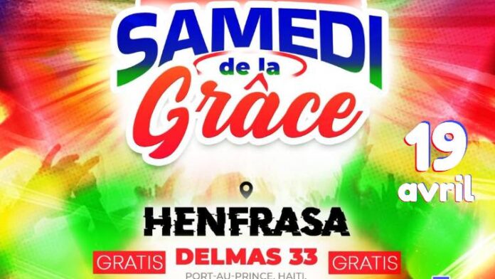 Grace Saturday en Henfrasa, Delmas: un evento gratuito
