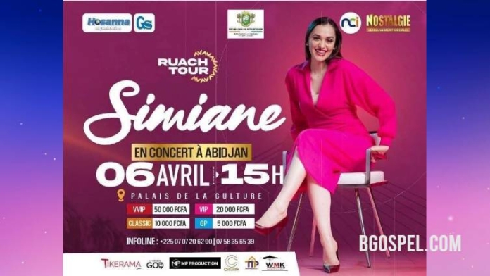 Simiane Music en concierto en Abidjan el 6 de abril