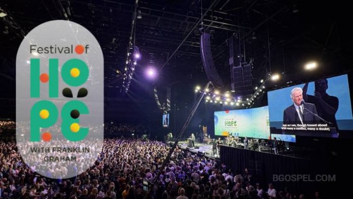 Movilización de iglesias belgas en el Festival de la Esperanza en Bruselas.
