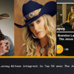 Brandon Lake y Lainey Wilson ingresan al Top 50 con The Jesus I Know Now esta semana...
