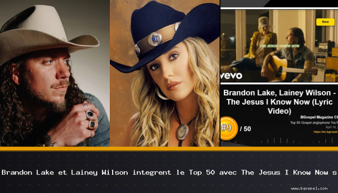 Brandon Lake y Lainey Wilson ingresan al Top 50 con The Jesus I Know Now esta semana...
