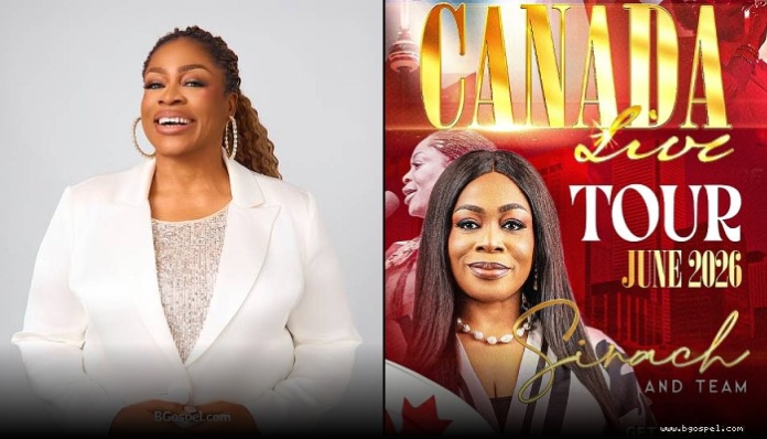 Sinach en concierto en Canadá 2026
